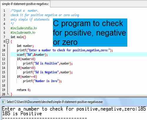 c-program-to-check-positive-negative-or-zero-easycodebook