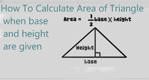 how to calculate surface area of a triangle