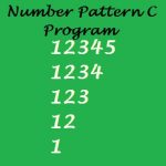 Display Number Triangle Pattern 1 to 5 - EasyCodeBook.com