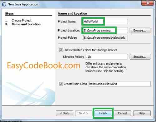 Write your first java application and execute in NetBeans