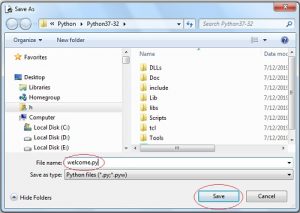 Write and Run Sample Python Script - EasyCodeBook.com