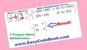 C Program Matrix Multiplication - EasyCodeBook.com