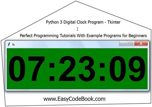 Write A Program To Implement Digital Clock