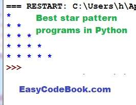 Python Star Pattern Row 1 to 5 Triangle
