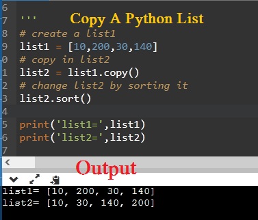 Copy a Python List into New List