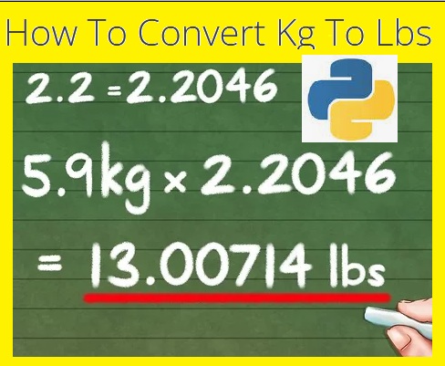 Formula to convert kg to pounds and vice versa