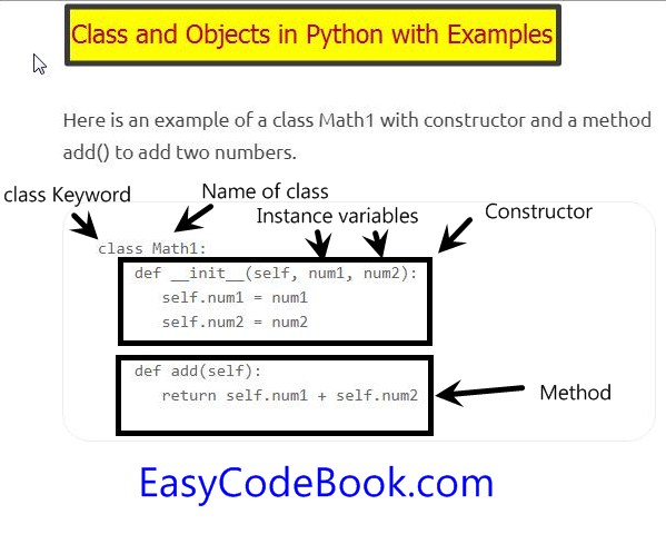 Python Programming Class and Objects Tutorial