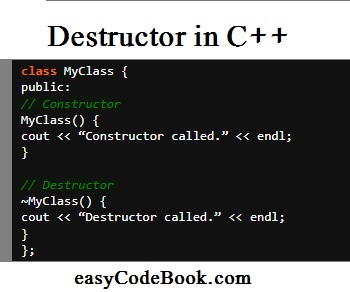 Understanding Destructor in C++