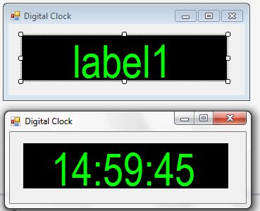 Designing Digital Clock in Visual Programming