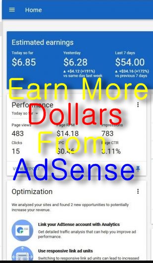 Earn more dollars from Google AdSense