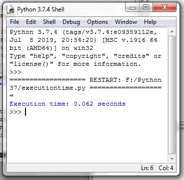 Python Program Execution Time Calculator